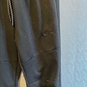 Nike Kids Black Joggers with Embroidered Swoosh